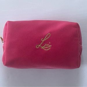 Lisa Eldridge makeup bag In velvet pompadour (pink)